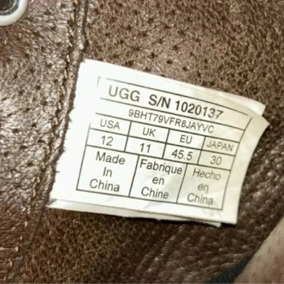 UGG Men Cali Black Suede High Top Sneakers Shoes US size 12 - Picture 7 of 7